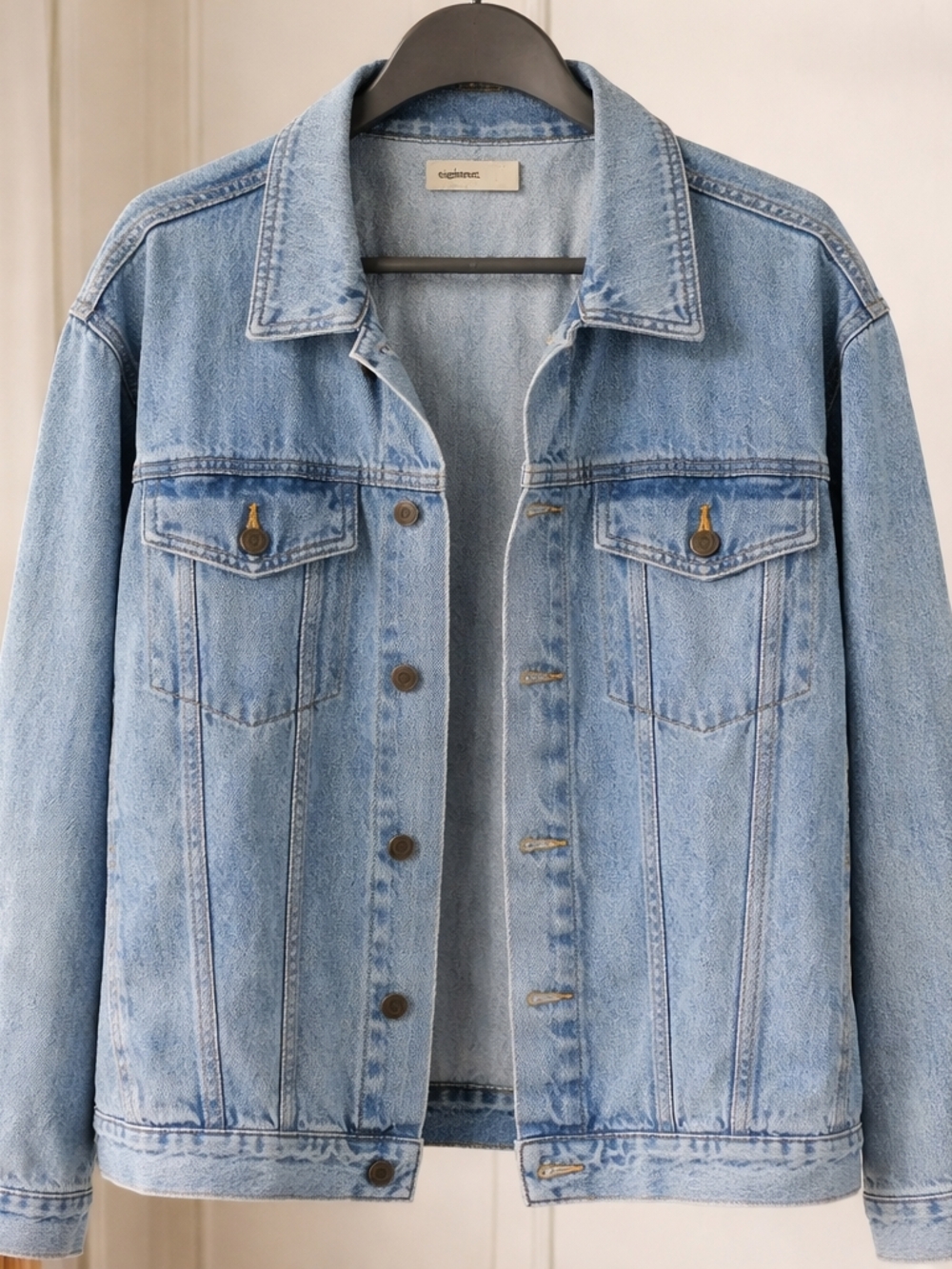 1877 Denmin Jacket XXLG Oversized Light Wash Trucker Unisex Vintage Style